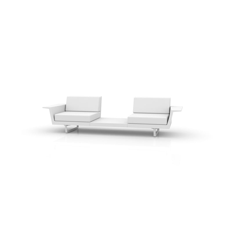 Vondom DELTA 2-seater lounge sofa with integrated table