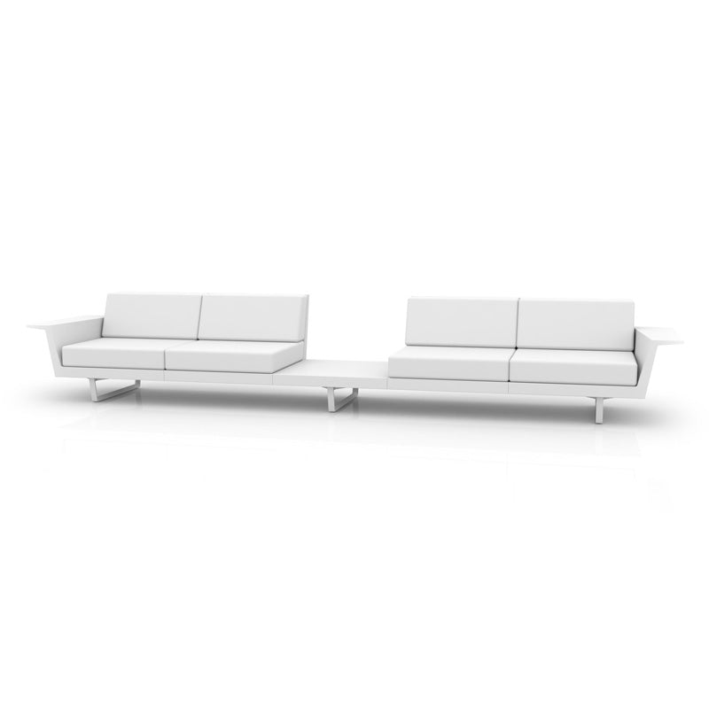 Vondom DELTA 4-seater lounge sofa with integrated table