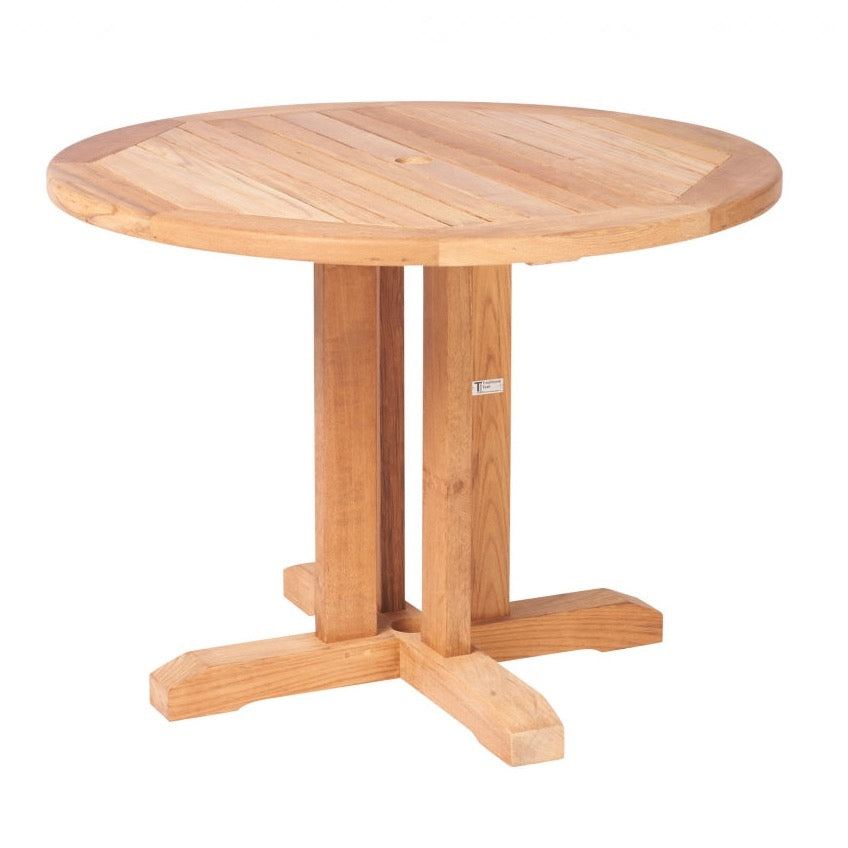 Traditional teak William round dining table Ø 100 cm