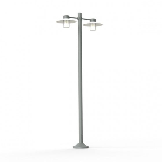 Roger Pradier AUBANNE Stehleuchte mit 2 Lampen metallgrau