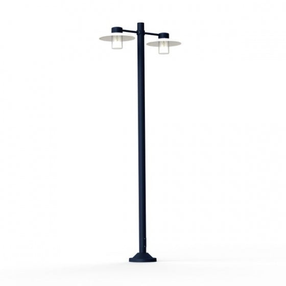 Roger Pradier AUBANNE Stehleuchte mit 2 Lampen stahlblau