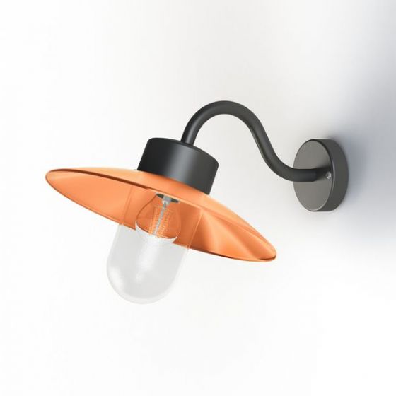 Roger Pradier BELCOUR Wandleuchte kupfer