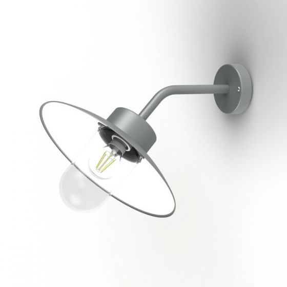 Roger Pradier BELCOUR Wandleuchte metallgrau