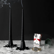 CANDLE HOLDER “MINI ROOT” – BLACK  A candle holder that speaks for itself. It compliments your Christmas tree stand perfectly or works perfectly fine as a stand alone piece of art. With its twisting, mesmerising root design it’s already destined to become an interior decoration classic. Mix all four colors or go for a matte black single mini root made of aluminum, the choice is yours!