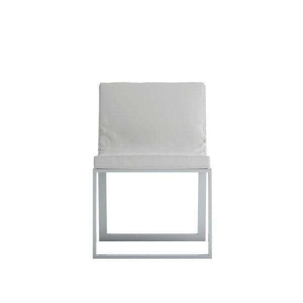Gandia Blasco Blau Dining Chair in weiß, Frontansicht 