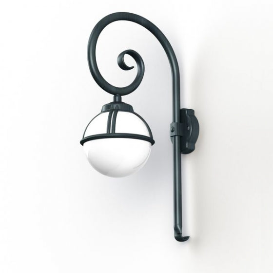 Roger Pradier BORÉAL Wandleuchte gebogen Grünspan