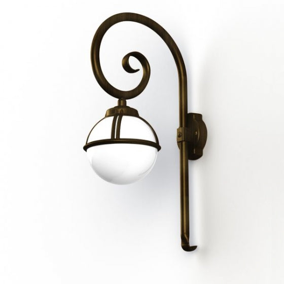 Roger Pradier BORÉAL Wandleuchte gebogen gold