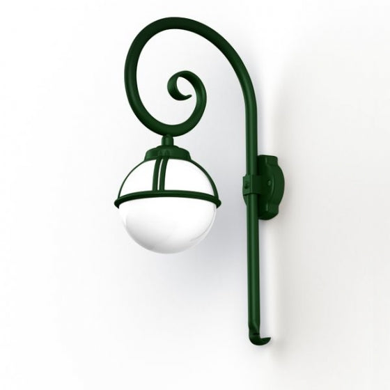 Roger Pradier BORÉAL Wandleuchte gebogen grünspan