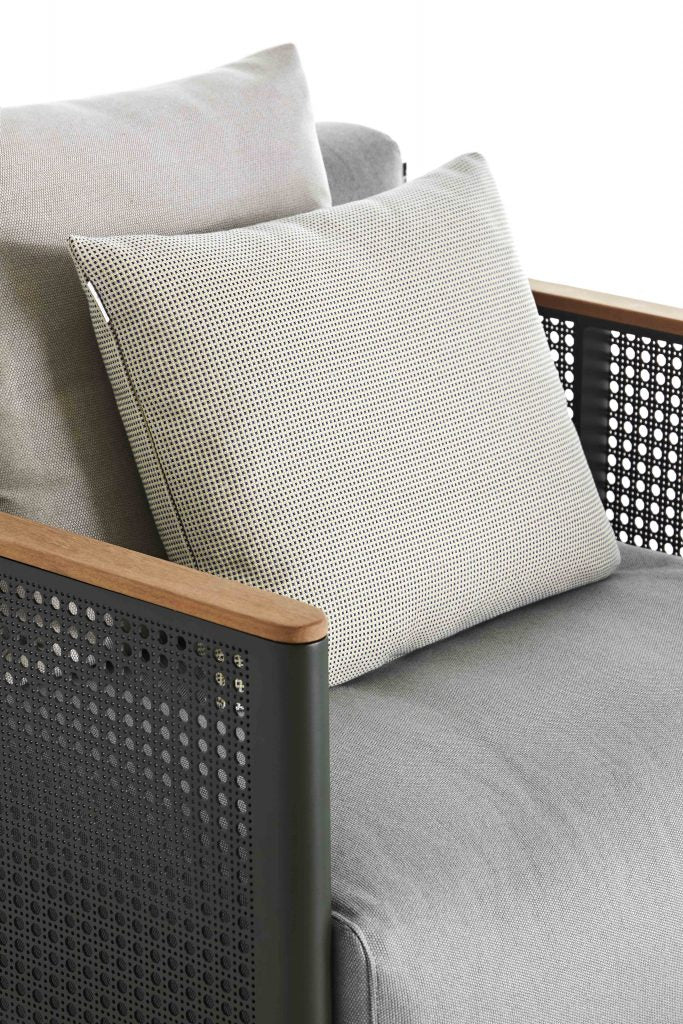 Gandia Blasco Bosc Lounge Chair in grün, Seitenansicht 