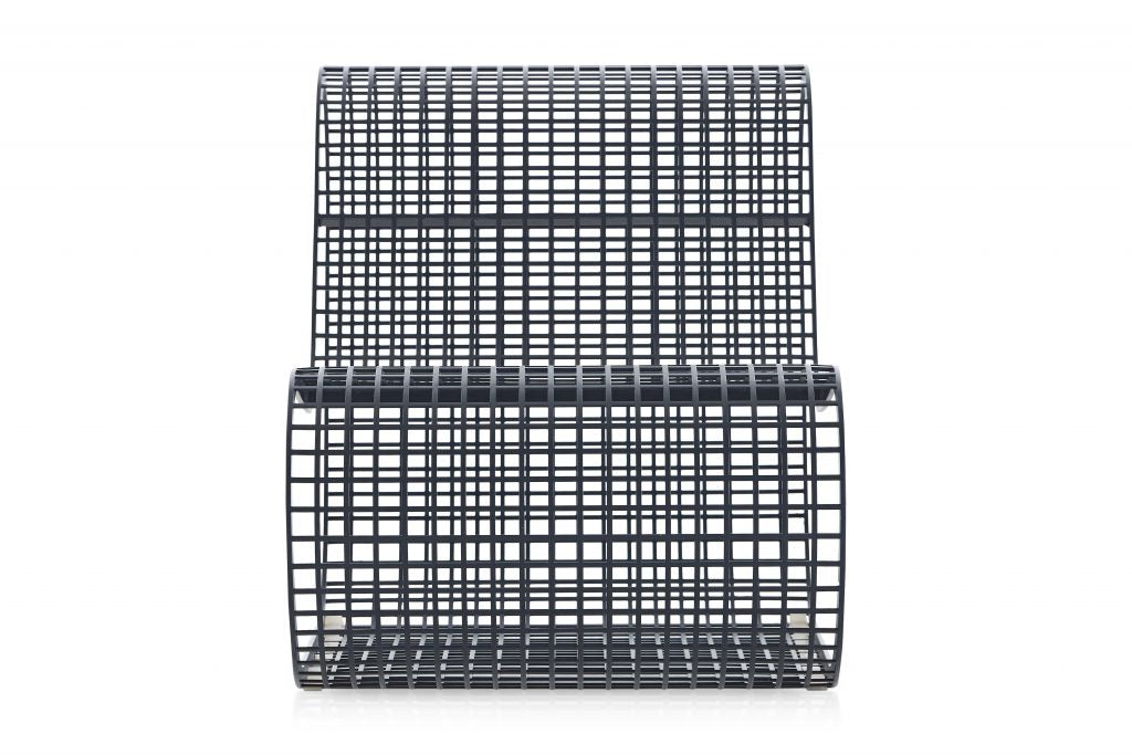 Gandia Blasco Buit Club Chair in grau/blau, Frontansicht 