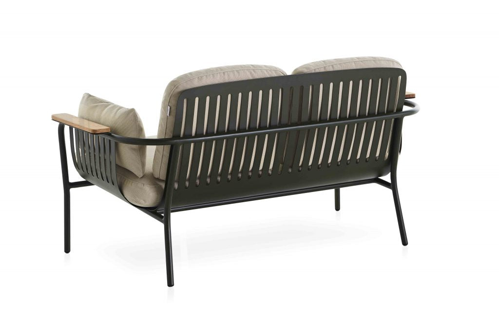 Gandia Blasco Capa 2 Seat Sofa in grün/patio, Rückansicht 