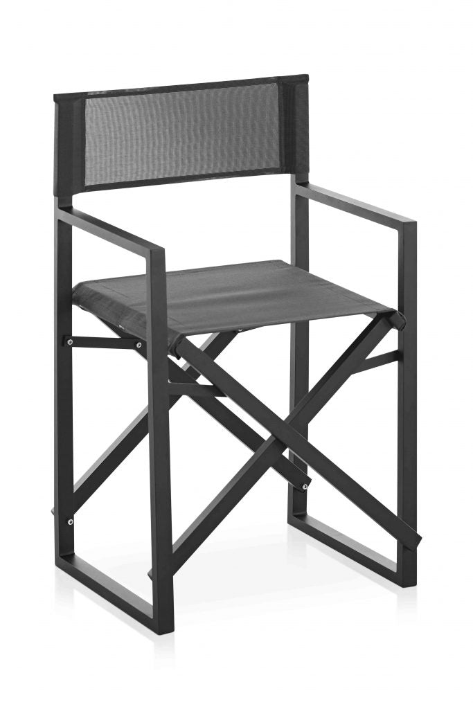 Gandia Blasco Clack! Folding Chair in schwarz, Frontansicht 