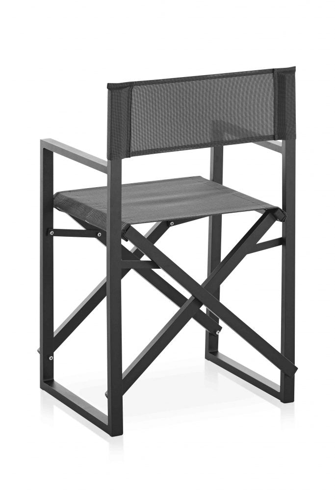 Gandia Blasco Clack! Folding Chair in schwarz, Rückansicht 