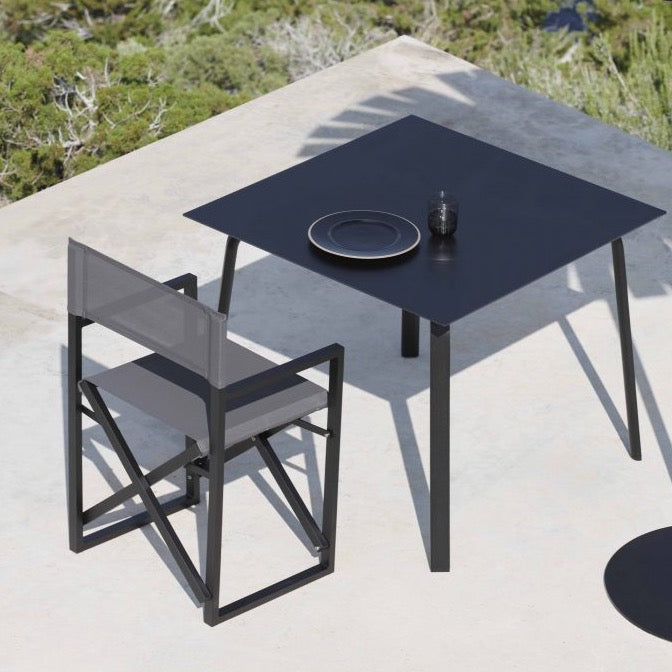 Gandia Blasco Clack! Folding Chair in schwarz, Ansicht von oben