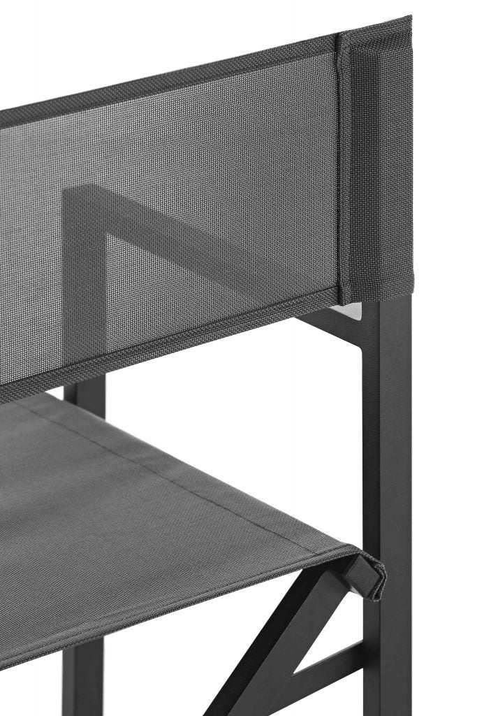 Gandia Blasco Clack! Folding Chair in schwarz, Rückansicht Details Rückenlehne