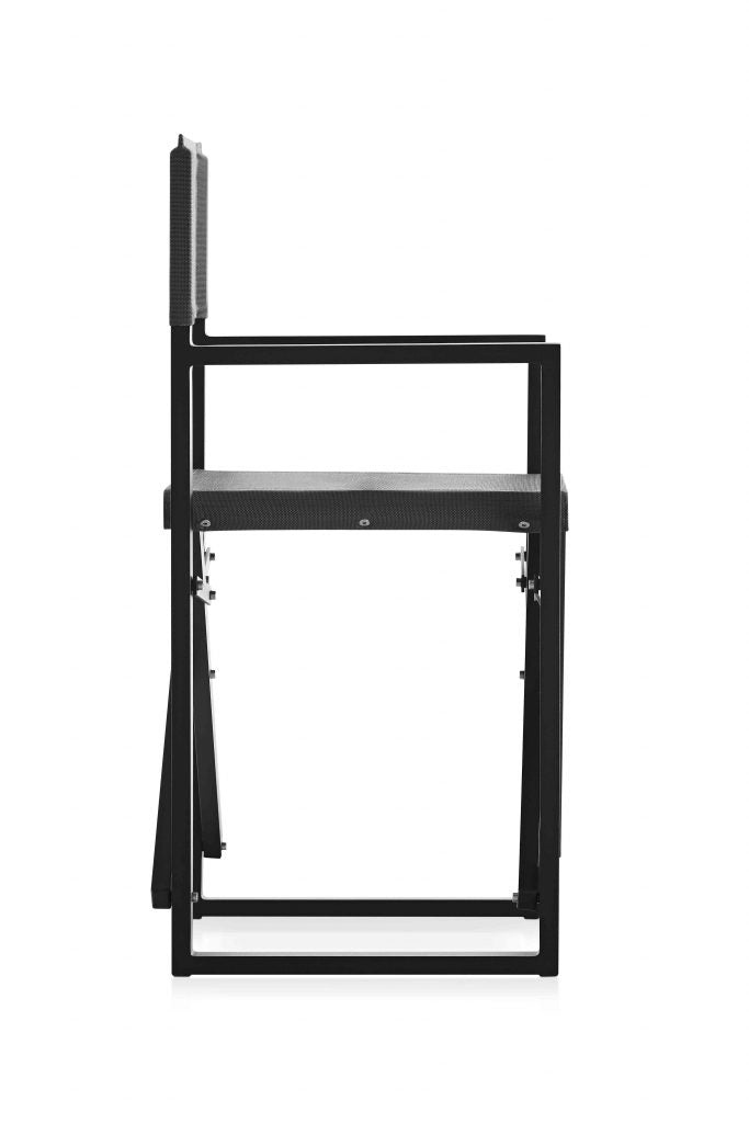 Gandia Blasco Clack! Folding Chair in schwarz, Seitenansicht 