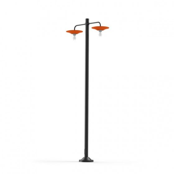 Roger Pradier COOPER Stehleuchte mit 2 Lampen reinorange