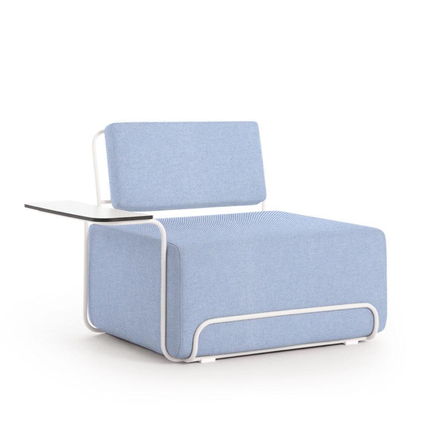 diabla I Lilly Loungesessel mit Armlehnentisch links