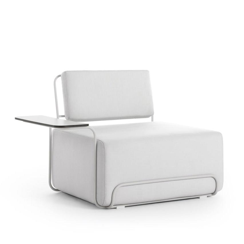 diabla I Lilly Loungesessel mit Armlehnentisch links