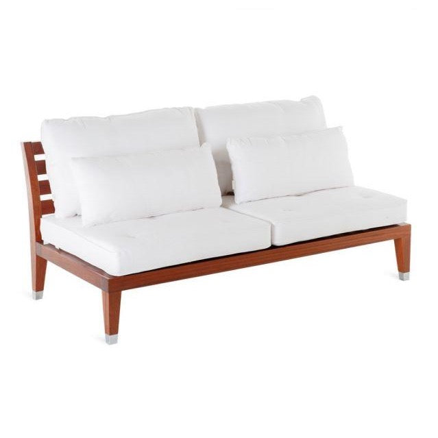 UNOPIU C'est la vie 2-seater sofa made of mahogany 