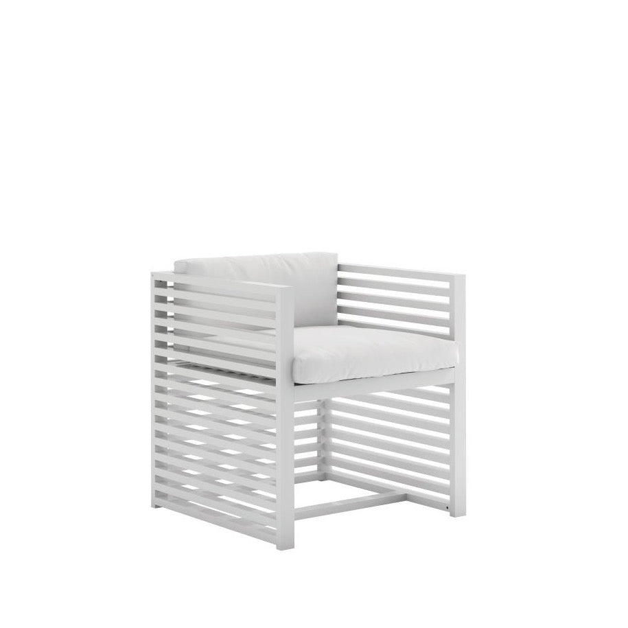 Gandia Blasco DNA Armchair in weiß, Seitenansicht