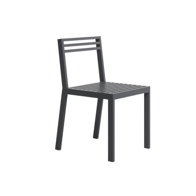 Gandia Blasco DNA Dining Chair in anthracite, Seitenansicht 