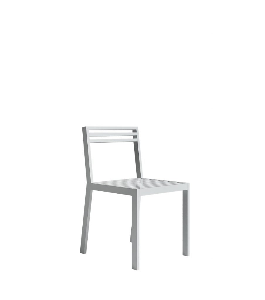 Gandia Blasco DNA Dining Chair in weiß, Seitenansicht 