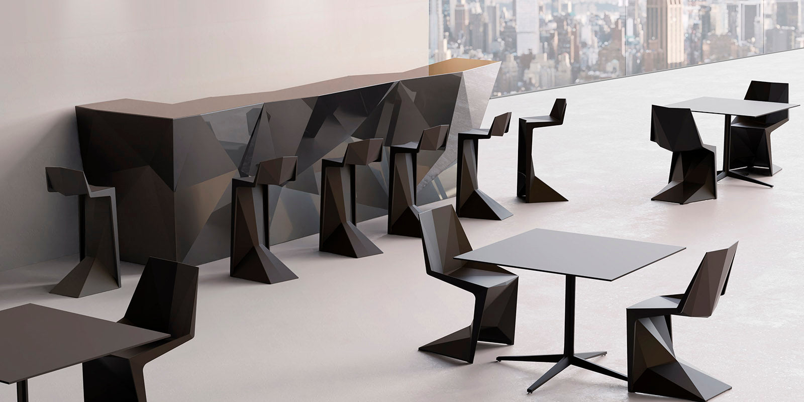 Vondom I Voxel Barstuhl, 4er Set