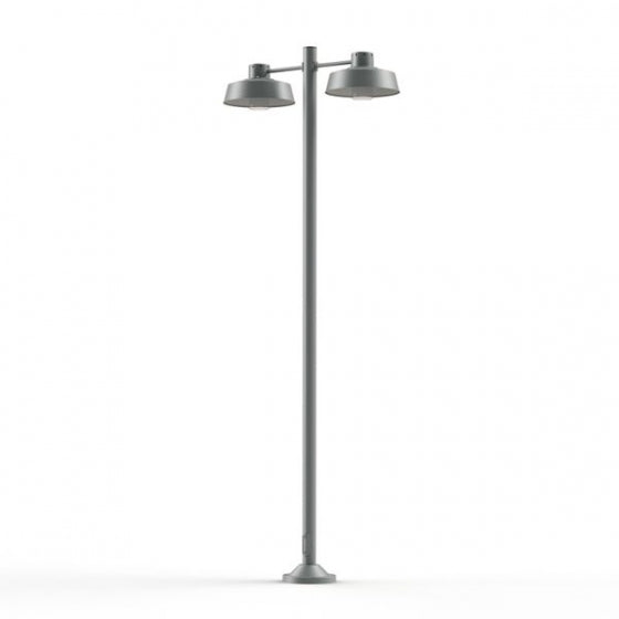 Roger Pradier FAKTORY Stehleuchte mit 2 Lampen seidengrau