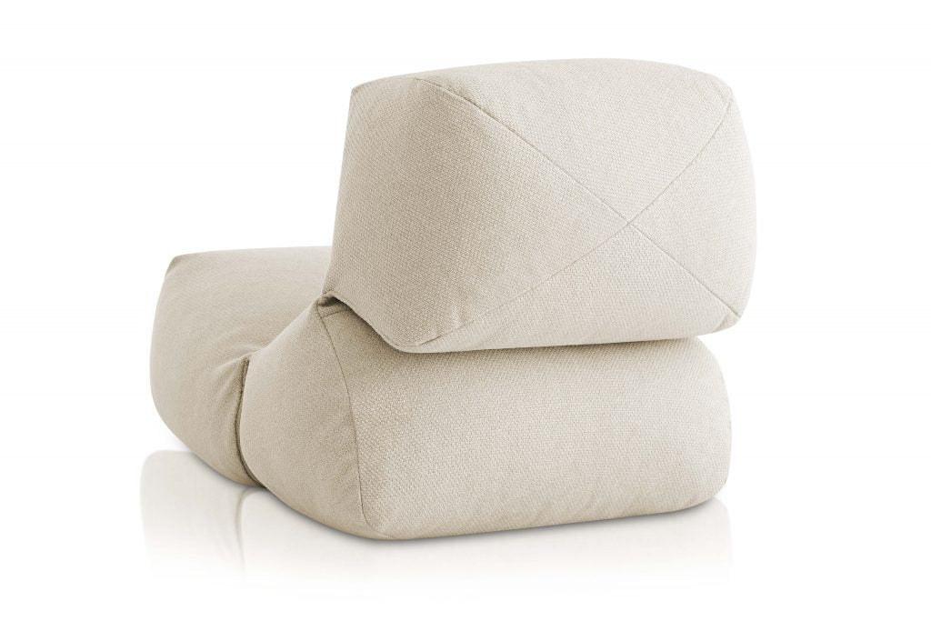 Gandia Blasco Grapy Lounge Chair in bora bora, Rückansicht 