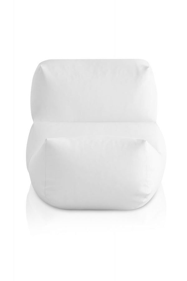 Gandia Blasco Grapy Lounge Chair in weiß, Frontansicht 