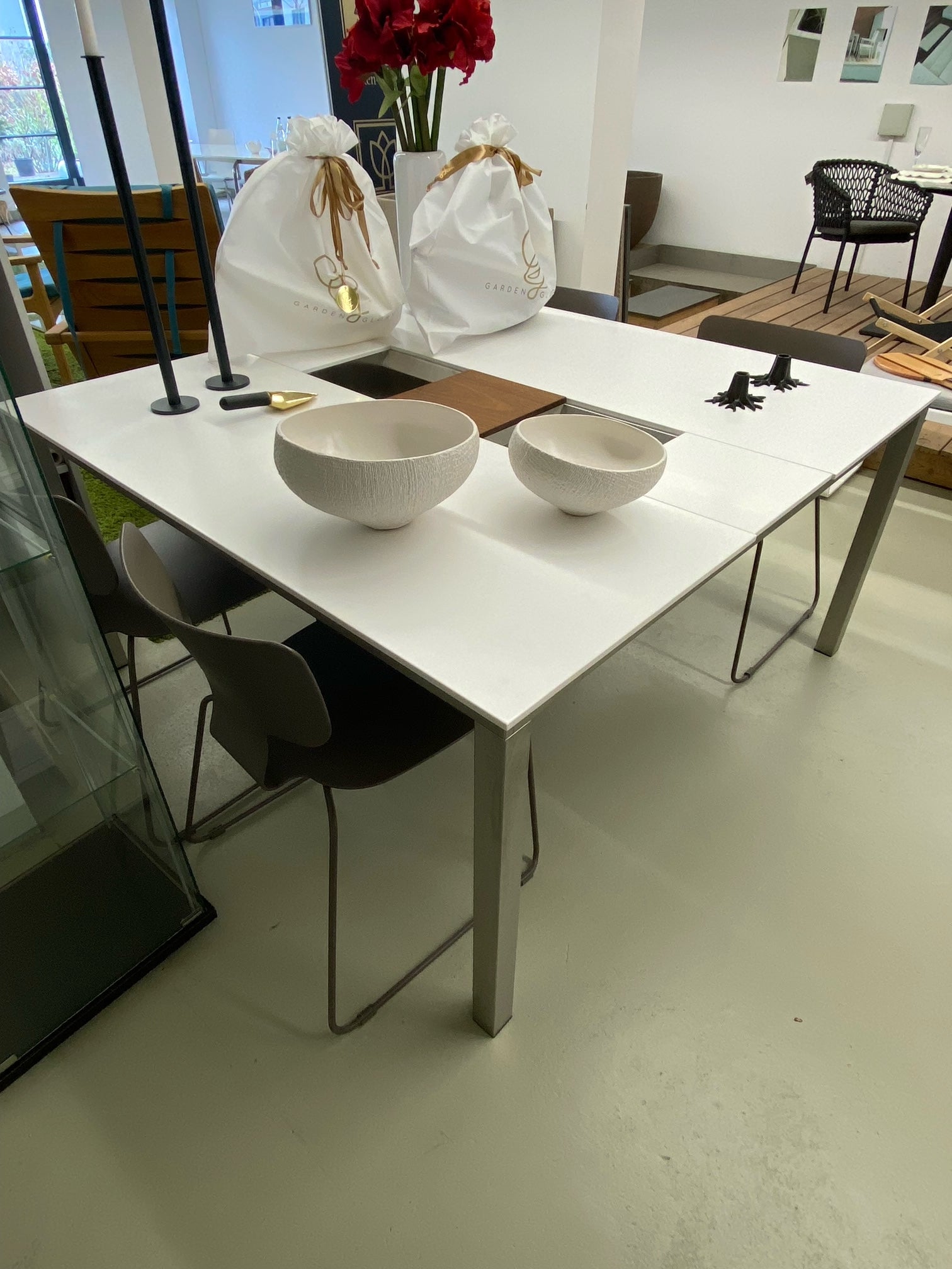 Garten-Stuhl I TQ150 Esstisch 149 cm, quadratisch, Ausstellungsstück