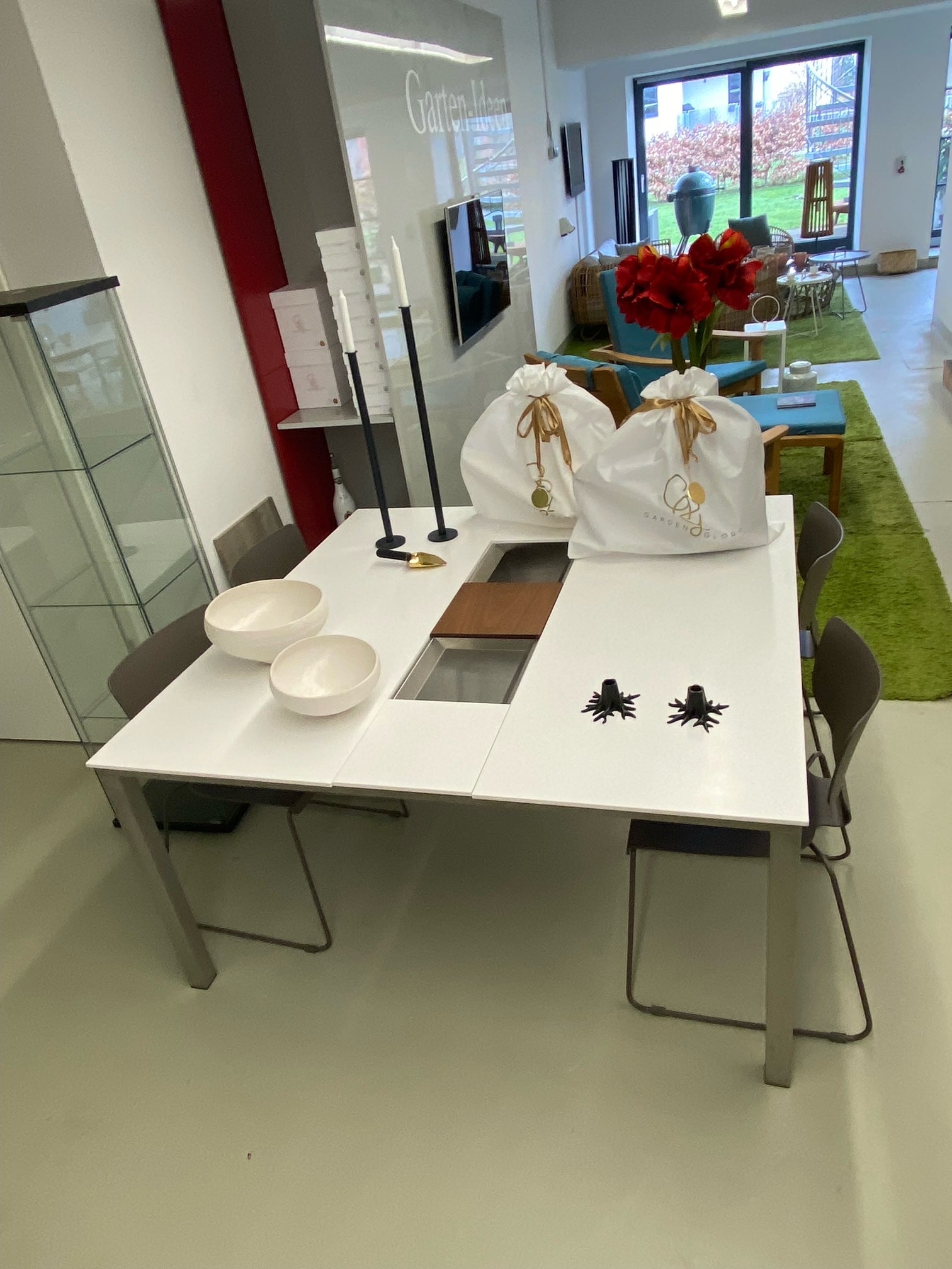 Garten-Stuhl I TQ150 Esstisch 149 cm, quadratisch, Ausstellungsstück