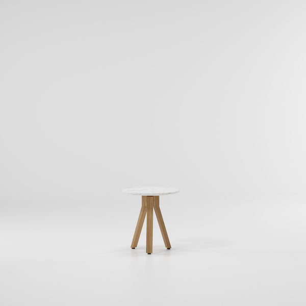 Table d'appoint Kettal Vieques ø48 pieds teck
