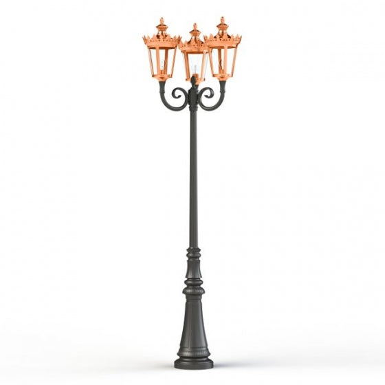 Roger Pradier LOUVRE Stehleuchte mit 3 Lampen Kupfer