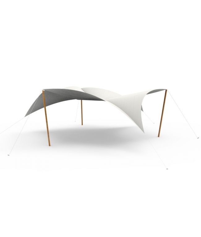 Unopiu Manta Sonnensegel 1315x1264 cm weiß