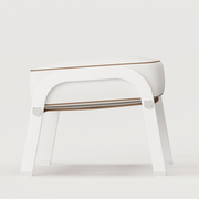 MYFACE RIBBON Ottoman in weiß