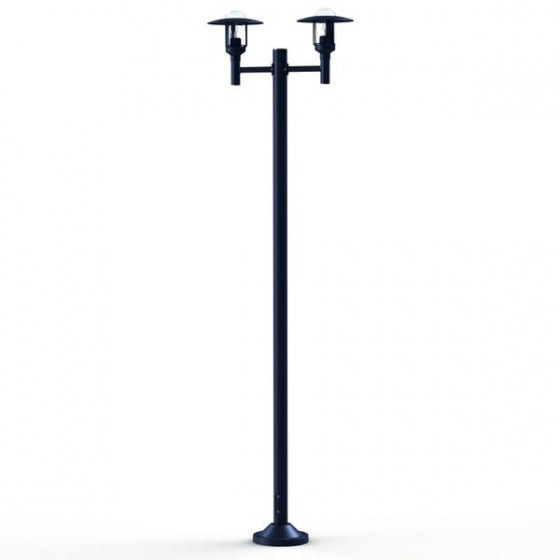Roger Pradier NEWPARK Stehleuchte mit 2 Lampen stahlblau