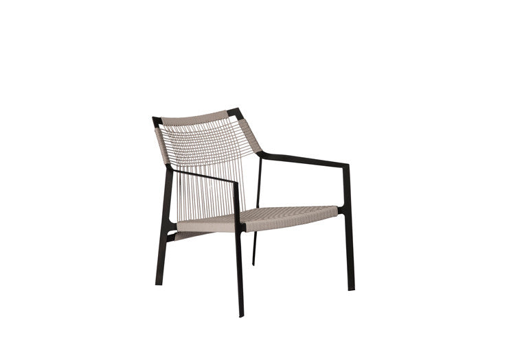 Tribù NODI Sessel in wengé/leinen