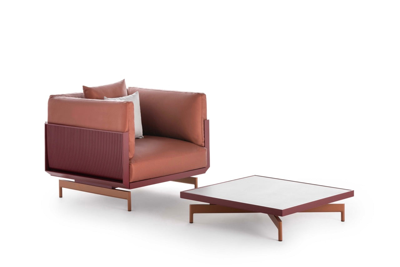 Gandia Blasco I Onde Couchtsich 85 cm, quadratisch