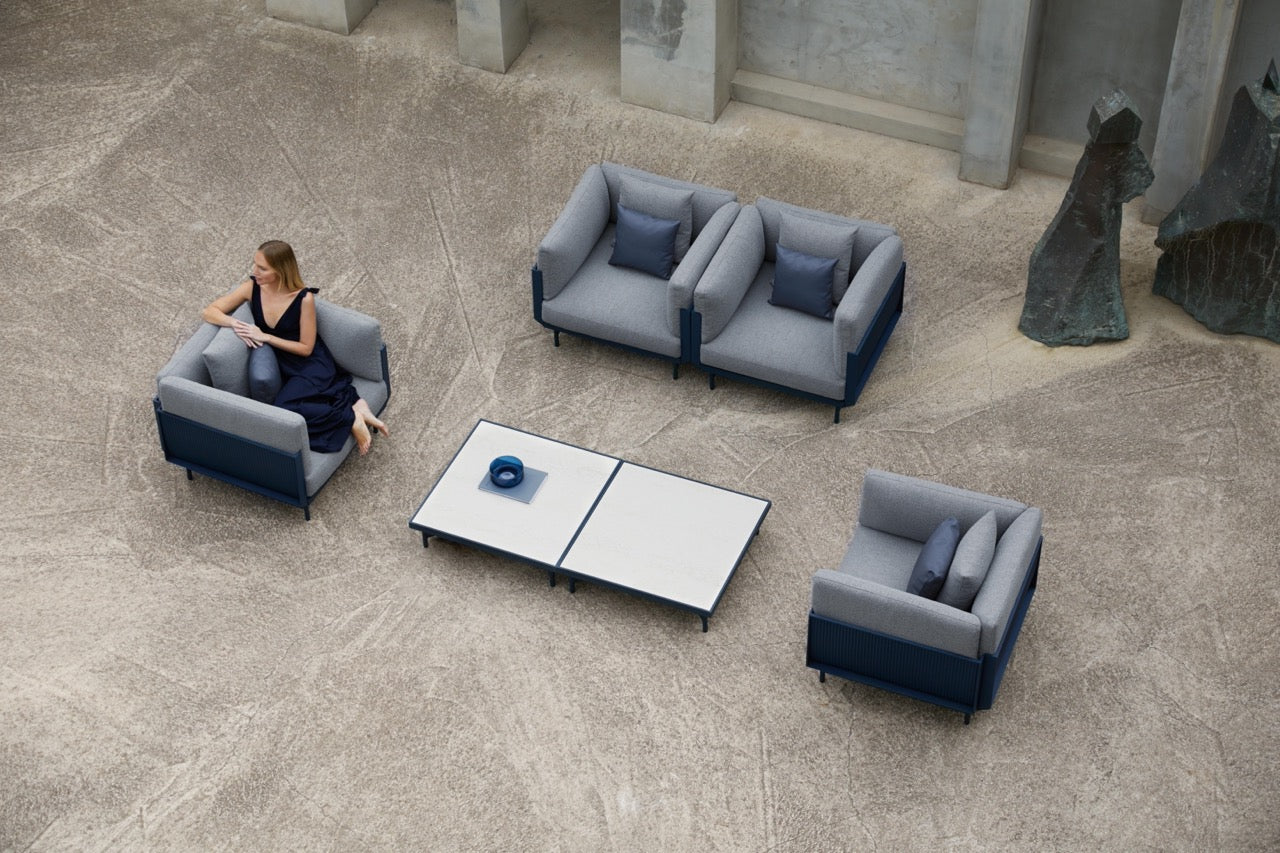 Gandia Blasco I Onde Couchtsich 85 cm, quadratisch