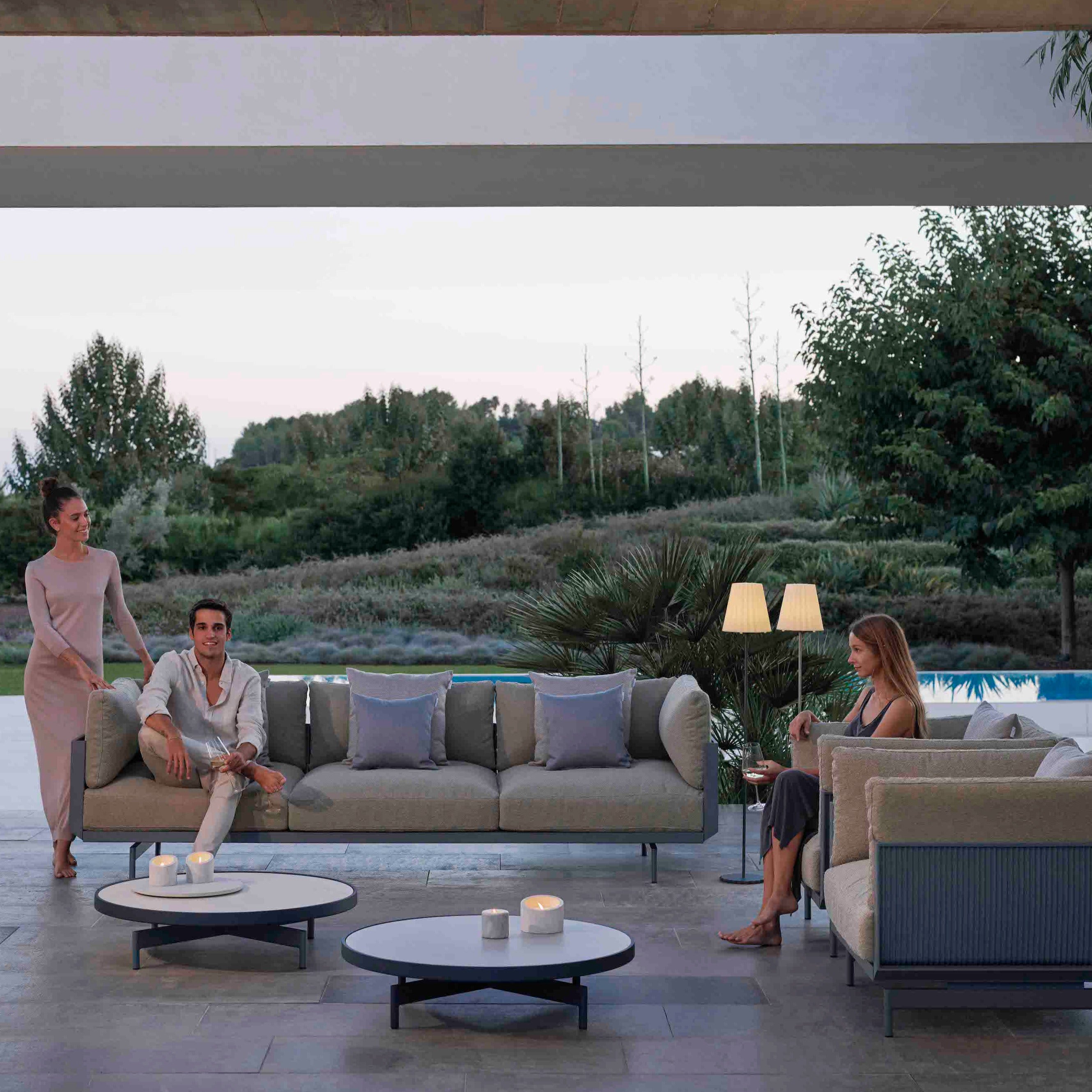 Gandia Blasco I Onde 3 Seat Sofa 267 cm