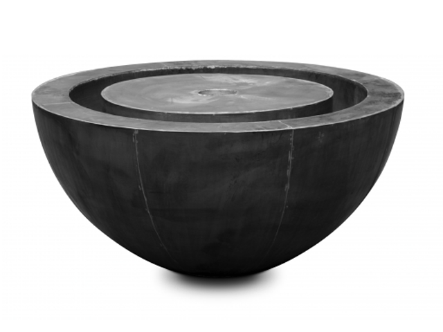 Domani ZINC FOUNTAINS, Abmessung Ø100cm , Höhe 50cm, inklusive Pumpe