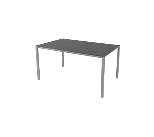 Cane-Line Pure Tisch 150x90 cm hellgrau nero