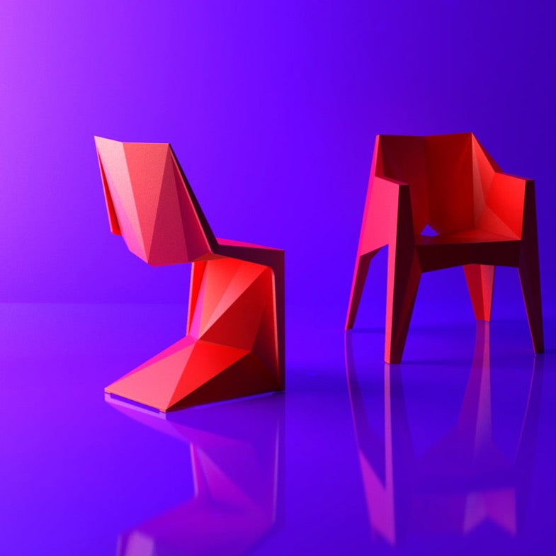 Set of 4 Vondom VOXEL chairs