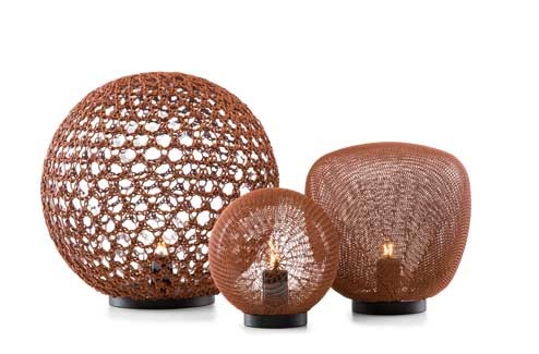 Tribù MONSIEUR TRICOT Lebonnet Stehleuchte brick