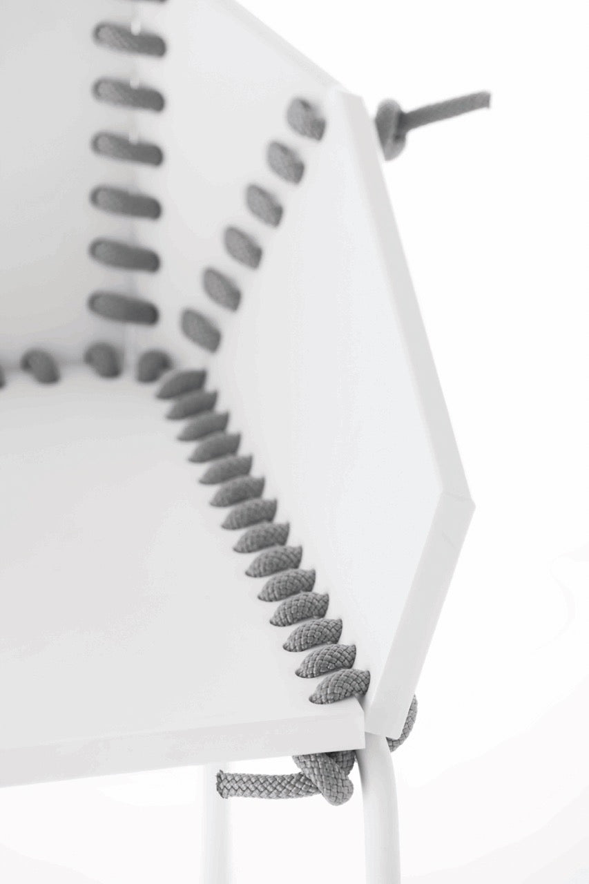 Gandia Blasco | Textile hoher Barhocker mit Lehne