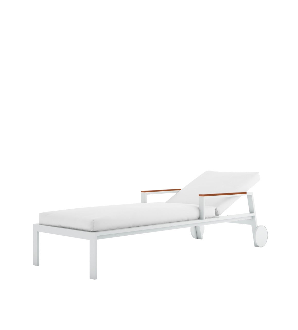 Gandia Blasco | Timeless Liege mit Rädern und Armlehnen