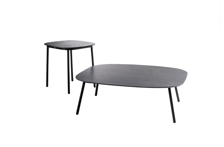 Tribù TOSCA Couchtisch in wengé/piombo-keramik