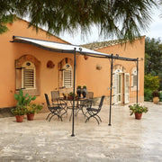 Unopiu Anbaupergola Solaire 320x376cm in grafitgrau.